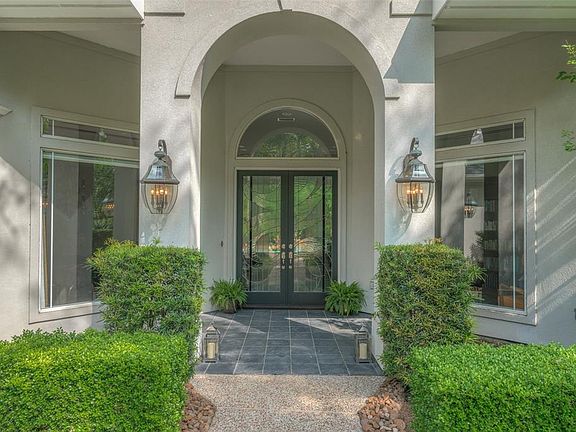 The beautiful front entry and porch.