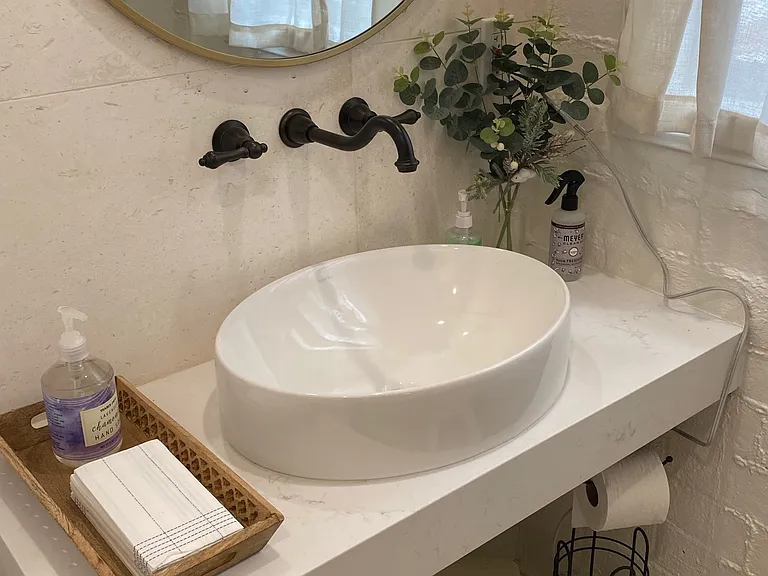 Close up of sink