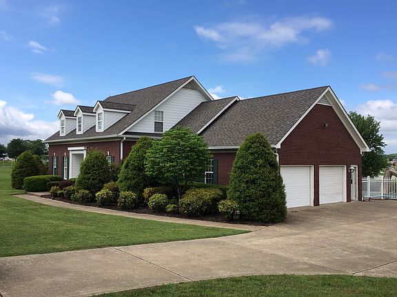 Large concrete parking area