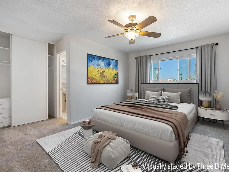 Virtual Staging of Master Bedroom