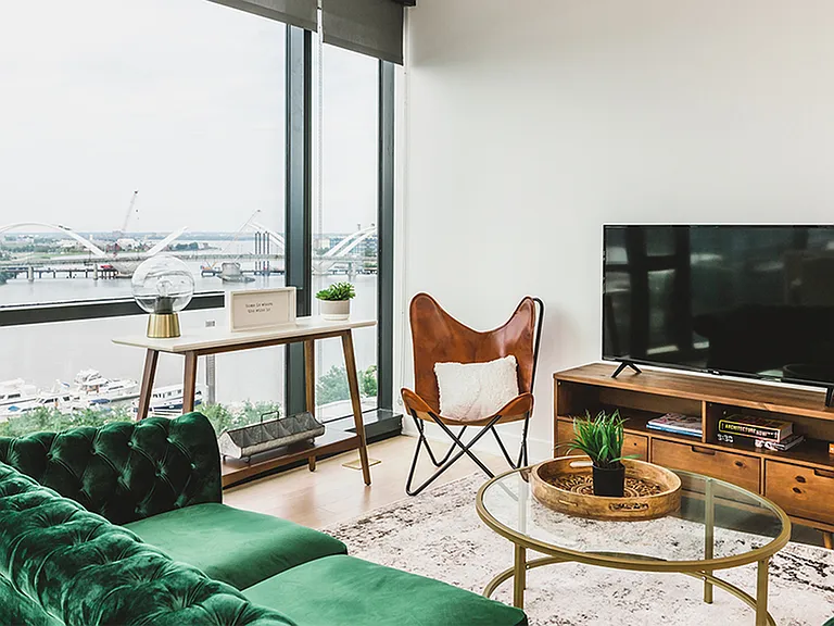Floor to ceiling windows offer an open and airy atmosphere in your new home
