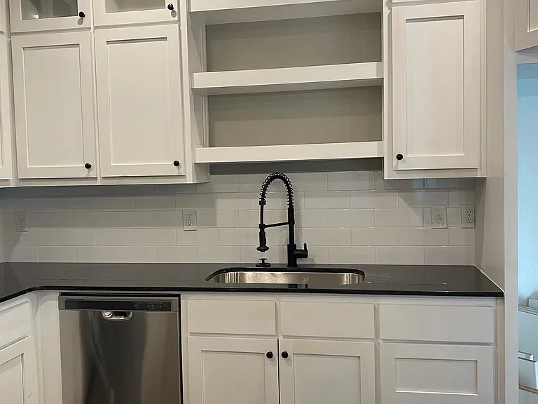 Kitchen with all new stainless steel appliances