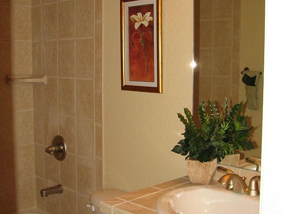 Full Guest Bath had tile shower and tub