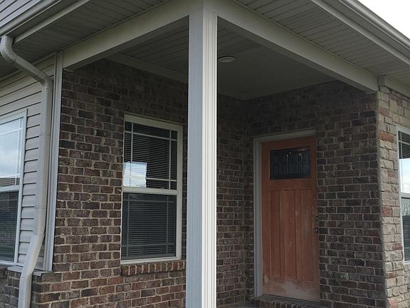 Covered front door entry