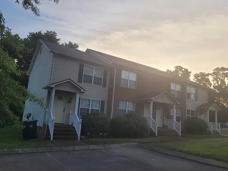 Front of Townhome at Sunset