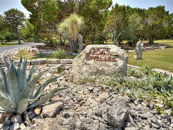 Eye-Catching Stone Address Marker at Driveway Entry!
