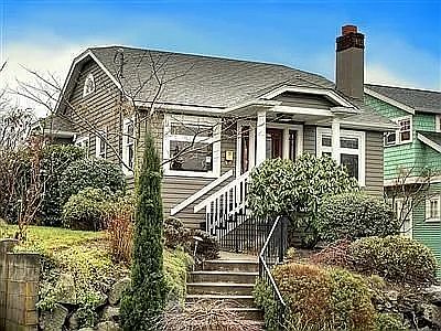 Front of the Tangletown neighborhood house
