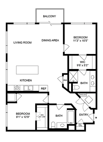 Floor plan Dylan B15