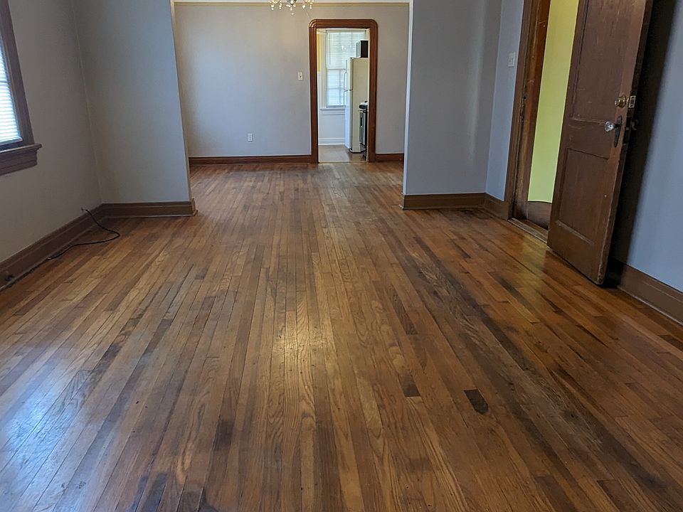 Living/dining rooms looking towards the kitchen