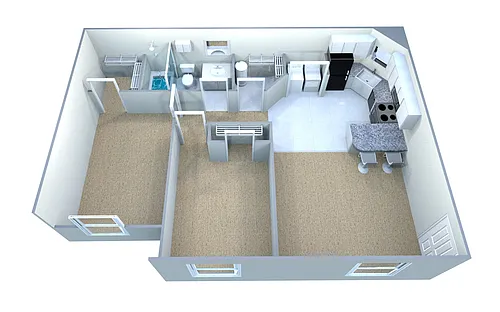 Floor plan Classic Deluxe II - Phase II - 2BR