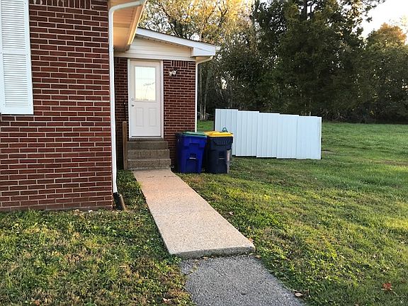Back Entrance - White Privacy Fence