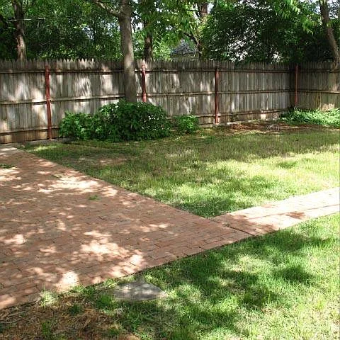Another view of privacy fenced backyard