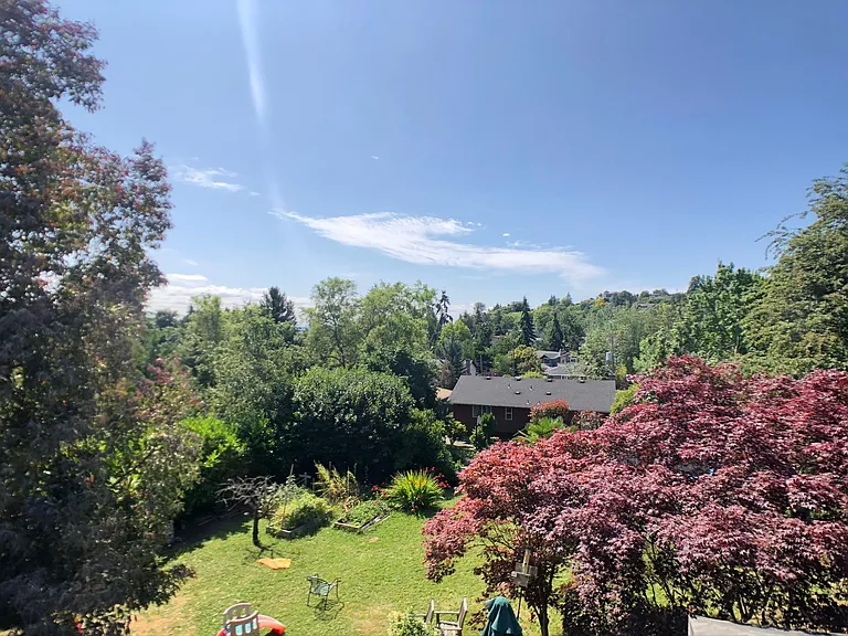 View from upstairs bedroom