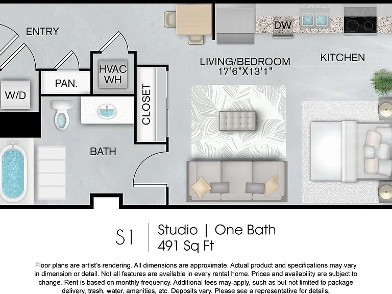 S1 floor plan Inspire Downtown