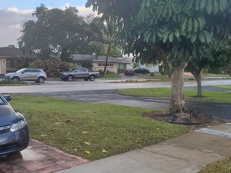 View to main road