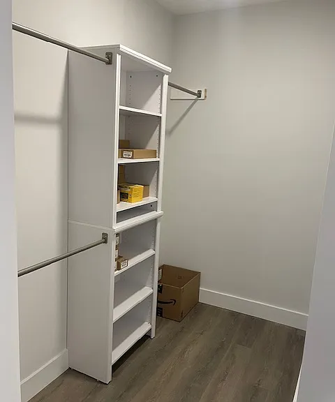 Second bedroom walk-in closet.