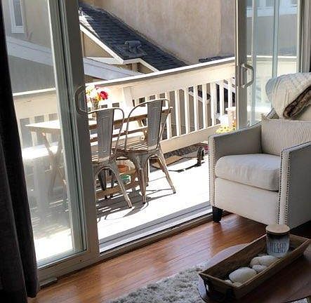Large private balcony off of living room