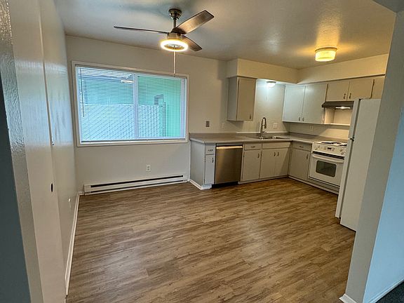 Large kitchen with new SS dishwasher