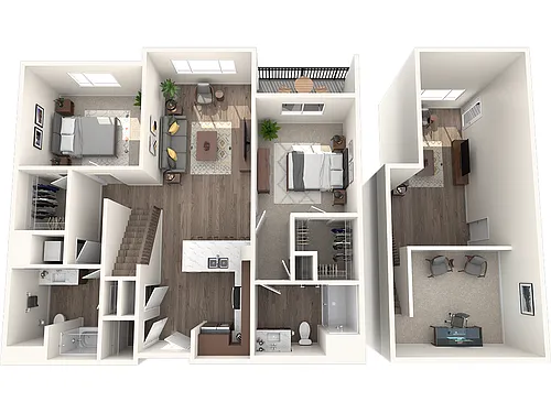 Floor plan 3 Bed / 2.0 Bath