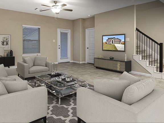 Family Room from a Spec home in Houston Community.