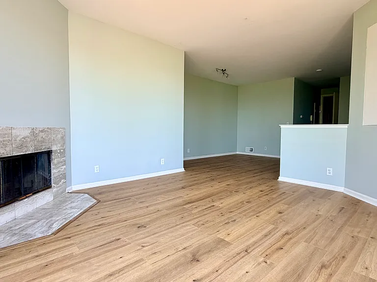 View from sitting room to dining area