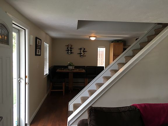 View into dining room from living room