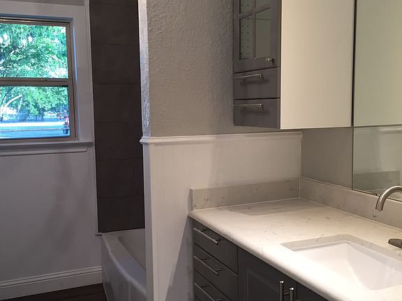 Longer view of Hall bath