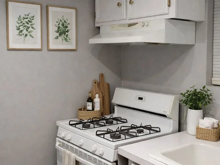 Kitchen With Gas Stove