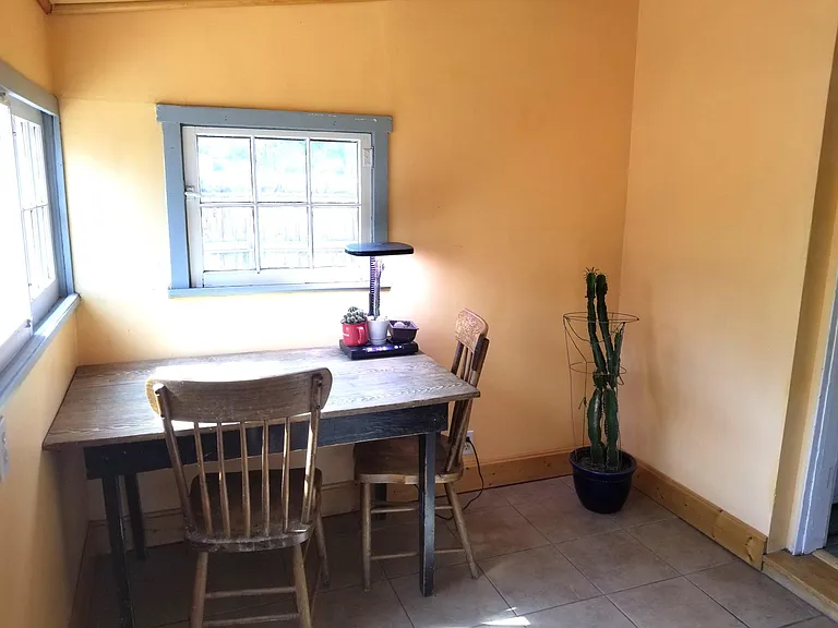 sun room can be used as dining area