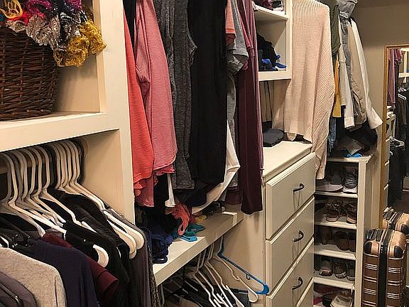 Master walk-in closet