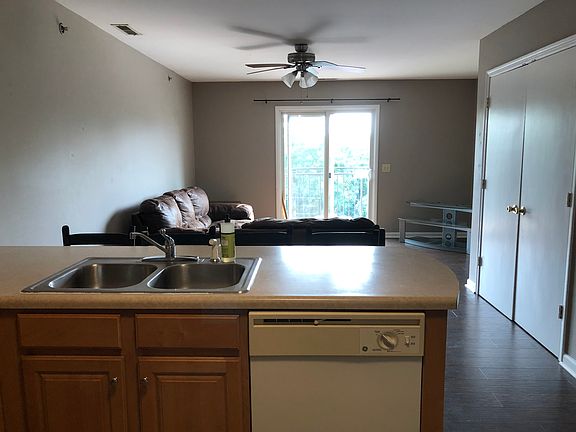 View of living room from kitchen