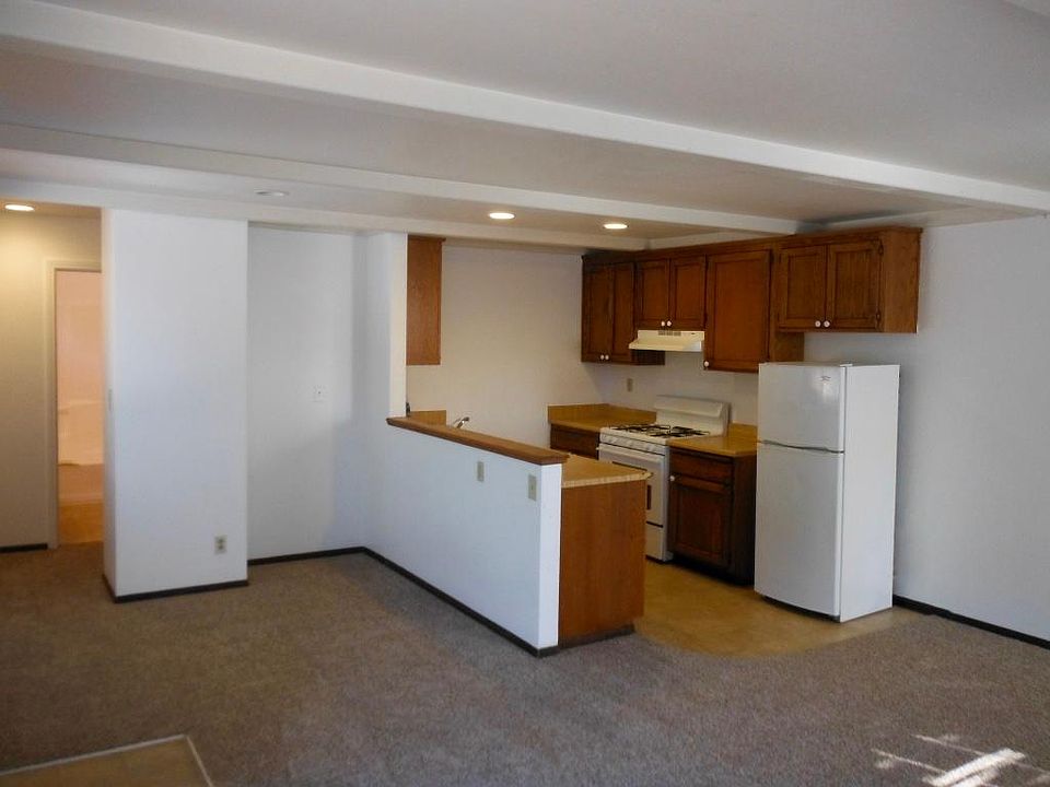 Large living room to kitchen area