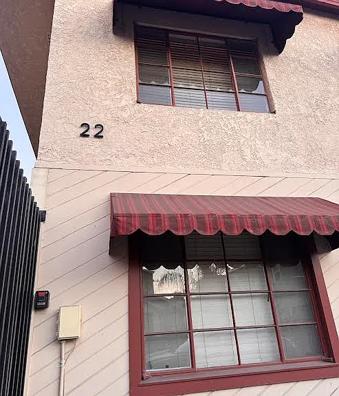 Street view of this 6 unit building: 3 apartments downstairs and 3 on the second floor. #6 is upstairs.