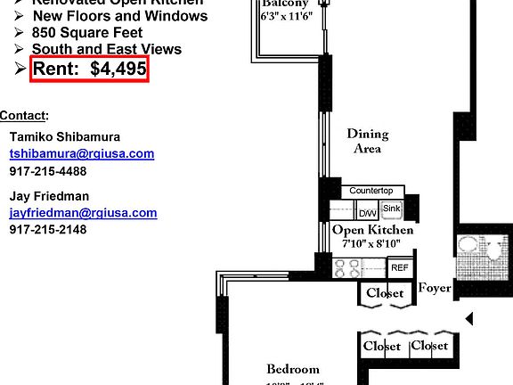 2nd image of 347 W 57th St APT 23D