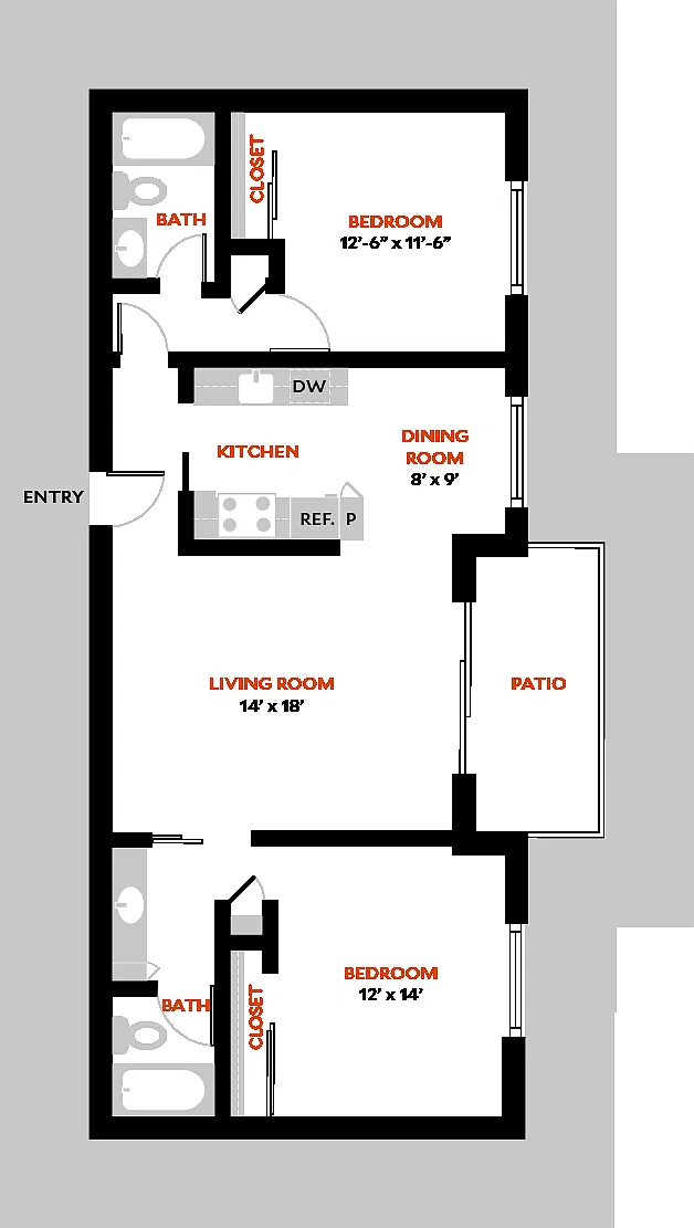 Floor plan 2BR