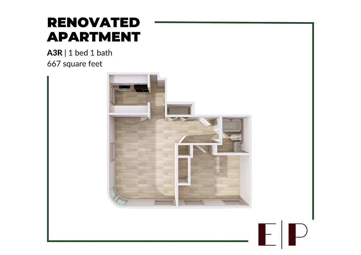 Floor plan A3 Renovated