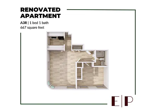 Floor plan A3 Renovated