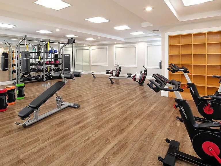 State-of-the-art fitness center with cardio and strength equipment