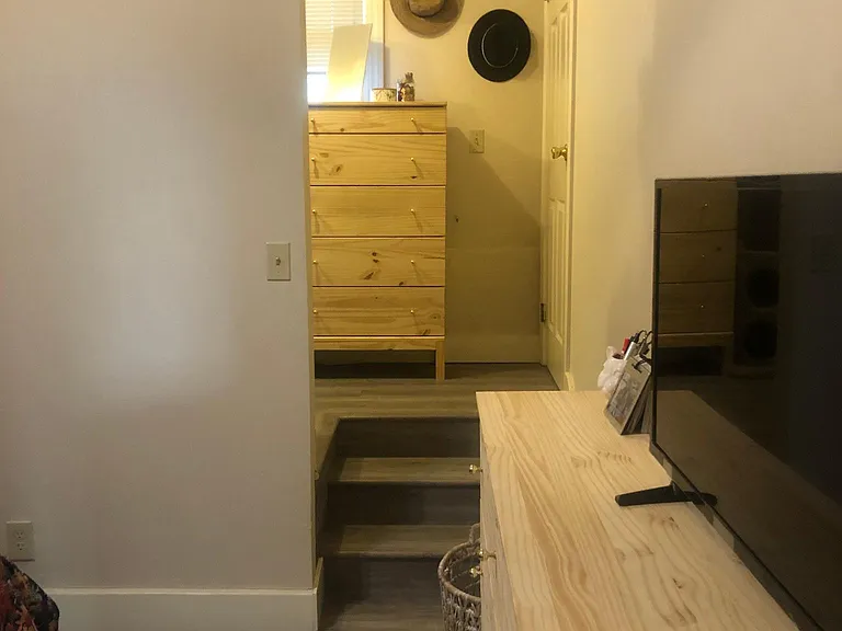 This is the huge walk in closet that is the length of the main bedroom