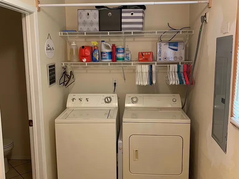 Mudroom off of garage
