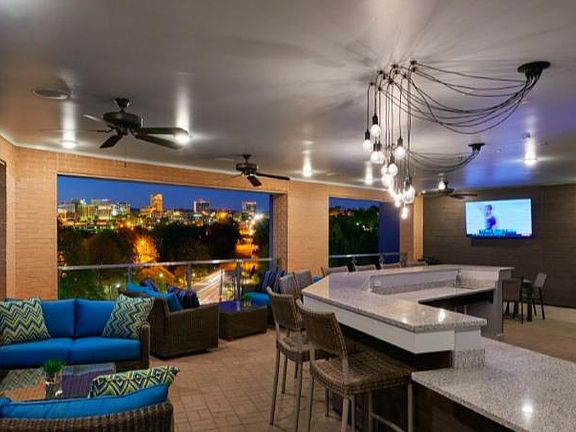 A sky view lounge for residents 