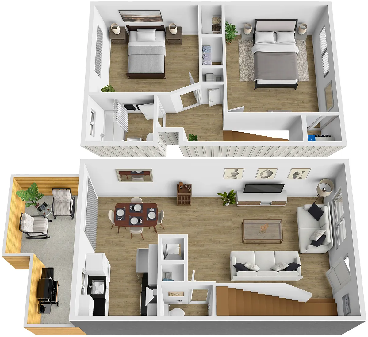 Floor plan 2X15