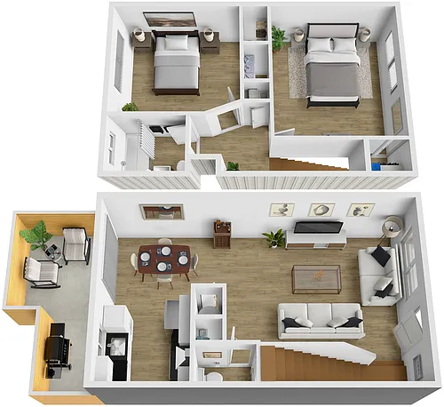 Floor plan 2X15