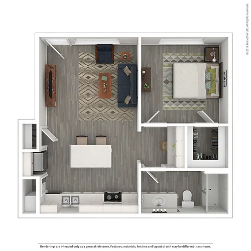 Floor plan 1 Bedroom