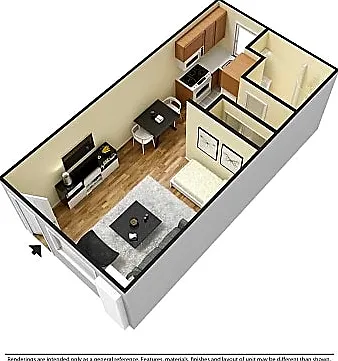 Studio, 315 sqft, $780 — Photo 1