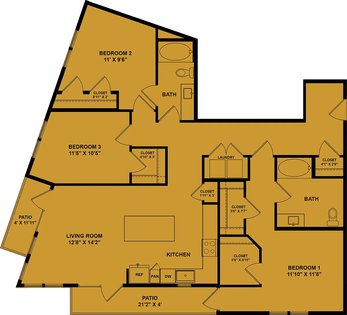 Floor plan C1 Accessible 60%