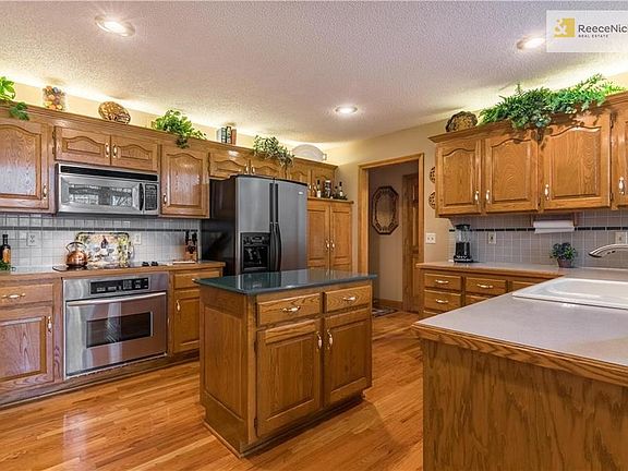 Spacious kitchen with island.