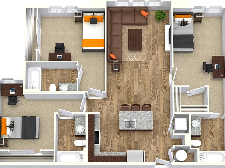 3 Bed - 3 Bath 3 Bed - 3 Bath