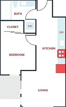 1 Bed, 1 Bath - Apt E 1 Bed, 1 Bath - Apt E