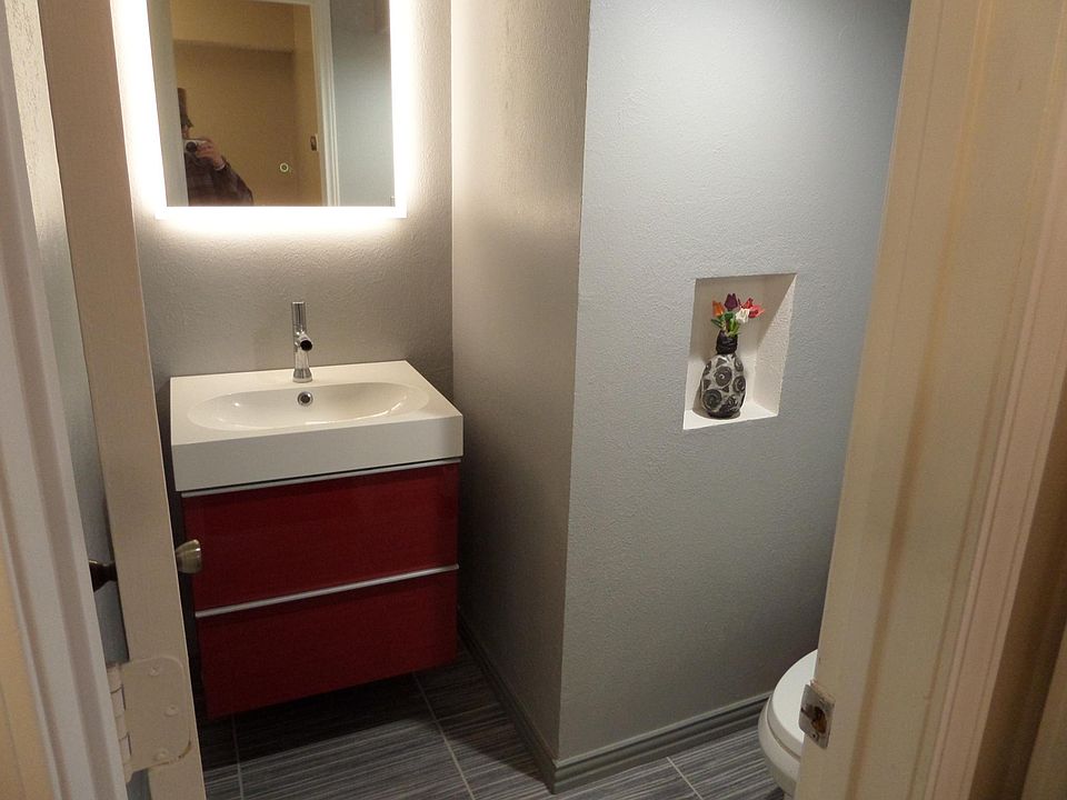 Ikea half bath under stairs